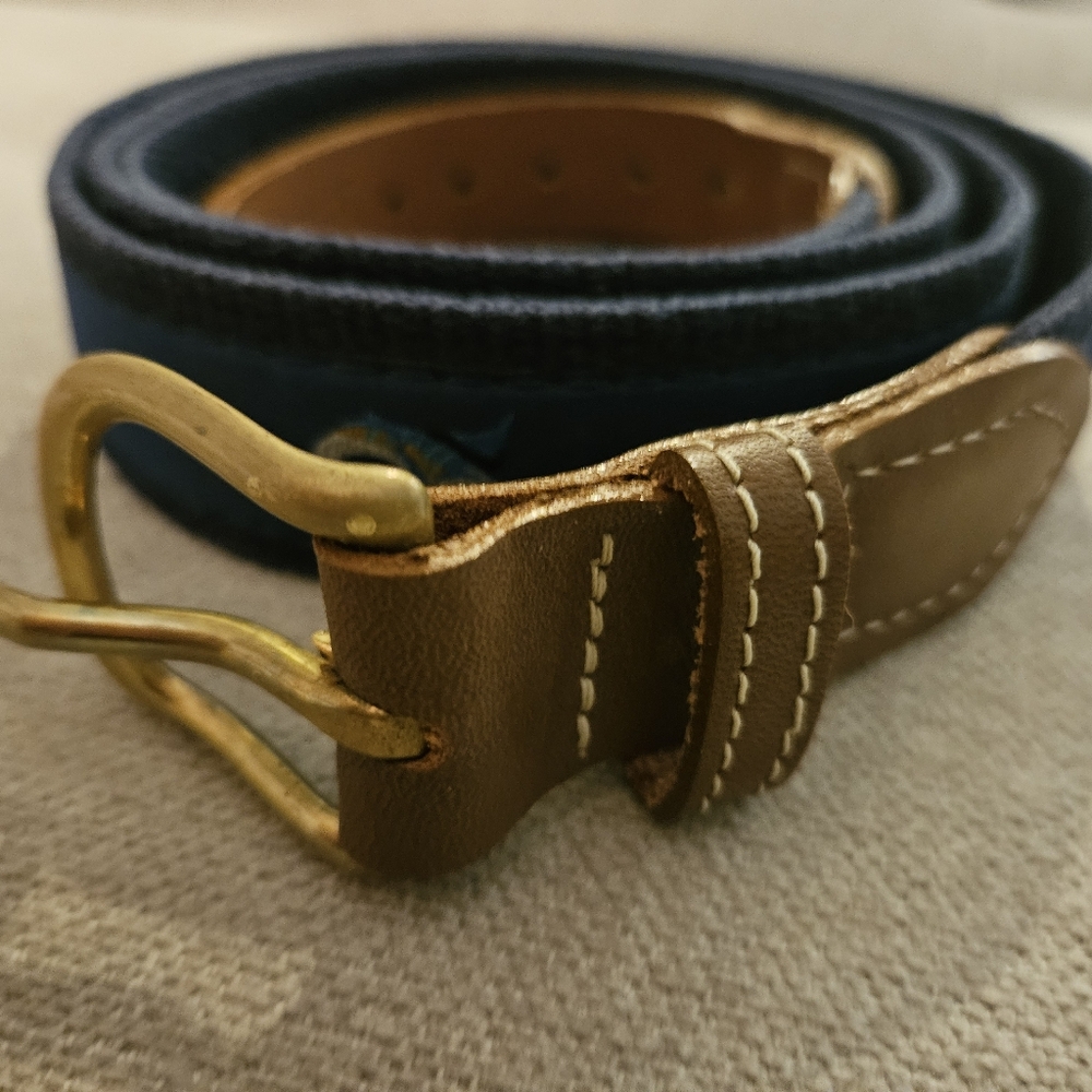 Mens Belt With Marlin Print